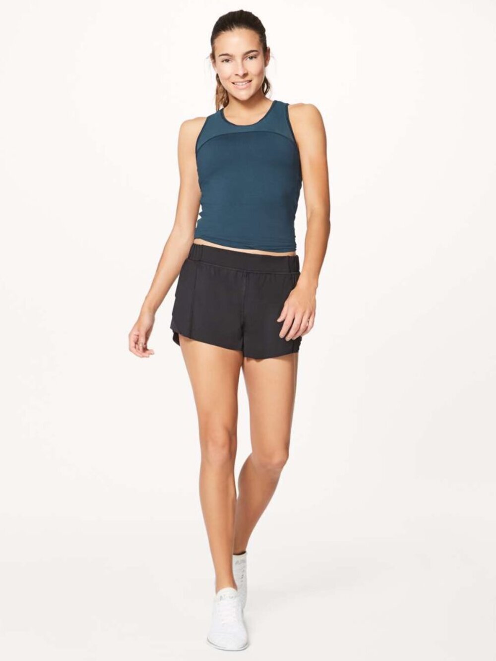 Lululemon Home Stretch Short 3" Black Athletic Size 6